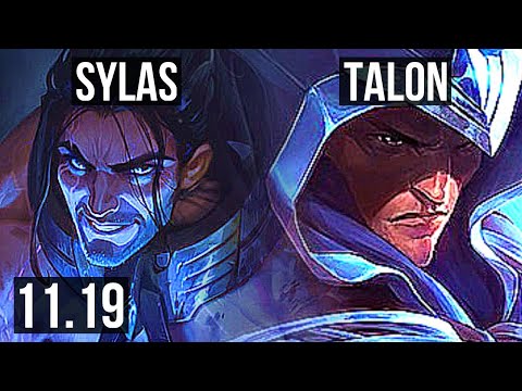 SYLAS vs TALON (MID) | 1.6M mastery, 3/1/3, 300+ games | EUW Master | v11.19