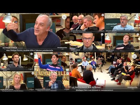 Mercredi dès 19h30: Philippe Poutou, Mediapart face à ses abonnés et le participatif