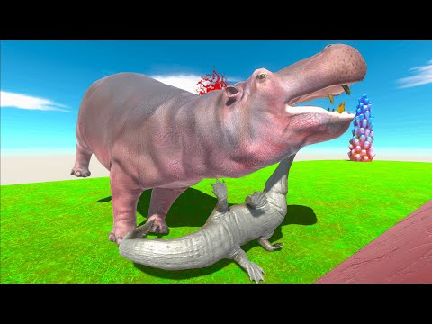 BABY MACHIMOSAURUS REX VS ANIMALS - Animal Revolt Battle Simulator