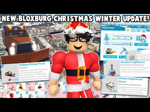 NEW BLOXBURG CHRISTMAS WINTER UPDATE IS HERE! NEW VEHICLES, ITEMS, SNOW PLOWING AND MORE!