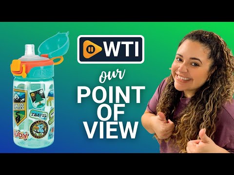 Nuby Kids No Spill Flip-it Adventure and Travel Sticker Water Bottle with Soft Silicone Straw: 18+ Months - WTI product video review
