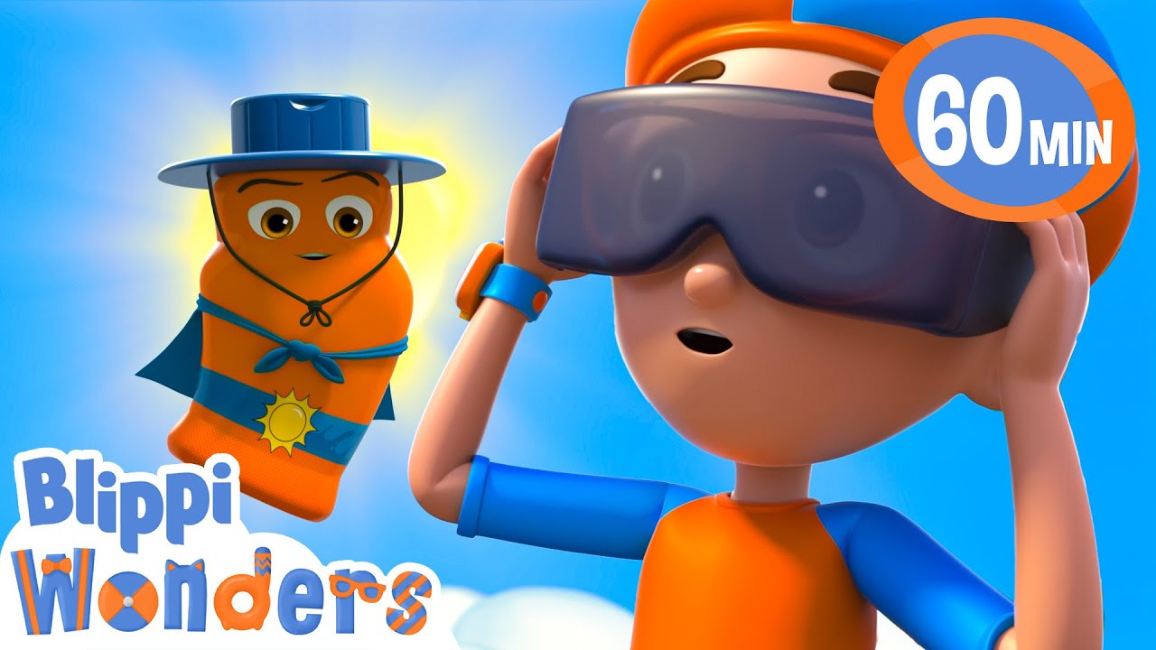 Blippi meets Señor Super Sunscreen ! | Blippi Wonders Educational Videos for Kids