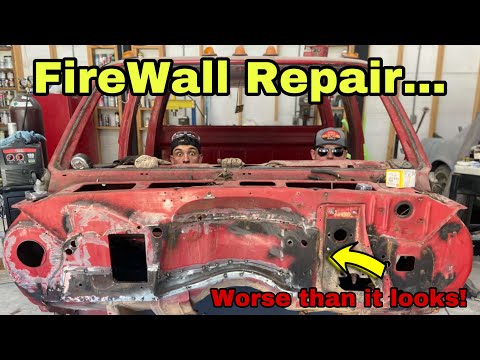 The Firewall On Our Squarebody Was COMPLETELY Rotted!!!