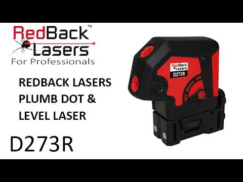 RedBack Lasers D273R DOt Laser with Plumb & Level