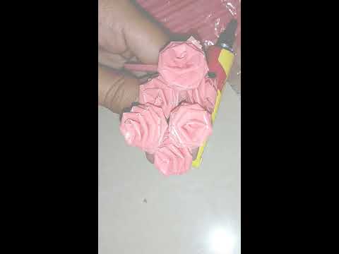 Tutorial :Make Easy Drinking Straw Roses | How to make Flowers from to drinking Straw