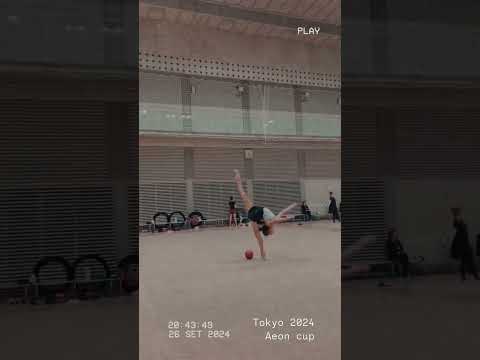 Sofia Raffaeli training in Aeon Cup 2024 #rhythmicgymnastics