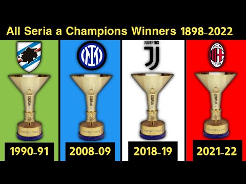All Serie A winners 1898-2022 AC Milan won 2022