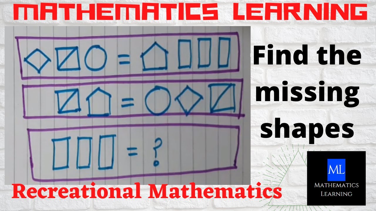 Recreational Puzzle | Find the missing shapes