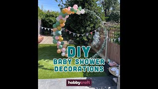 Making baby shower decorations with Hobbycraft mini vlog