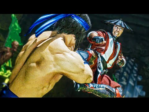 Liu Kang vs Raiden Timelines Flashback Fight Scene (4K)