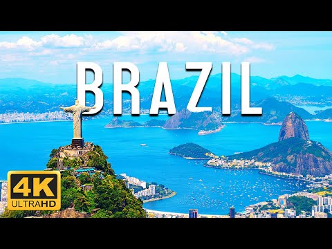 FLYING OVER BRAZIL (4K UHD) - 4K Video Ultra HD - Relaxing Music Along With Beautiful Nature