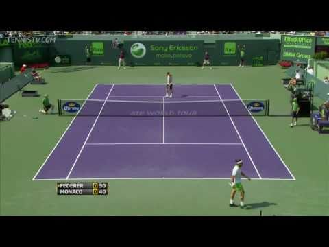 Miami 2011 3e Ronde - Roger Federer vs Juan Monaco