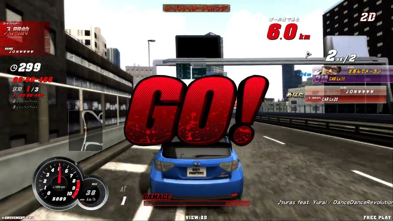 PC ARCADE KONAMI ROAD FIGHTERS 3D -  course 4 / mission 10-14  LVL 20 SUBARU STI  4k uk arcades 2026