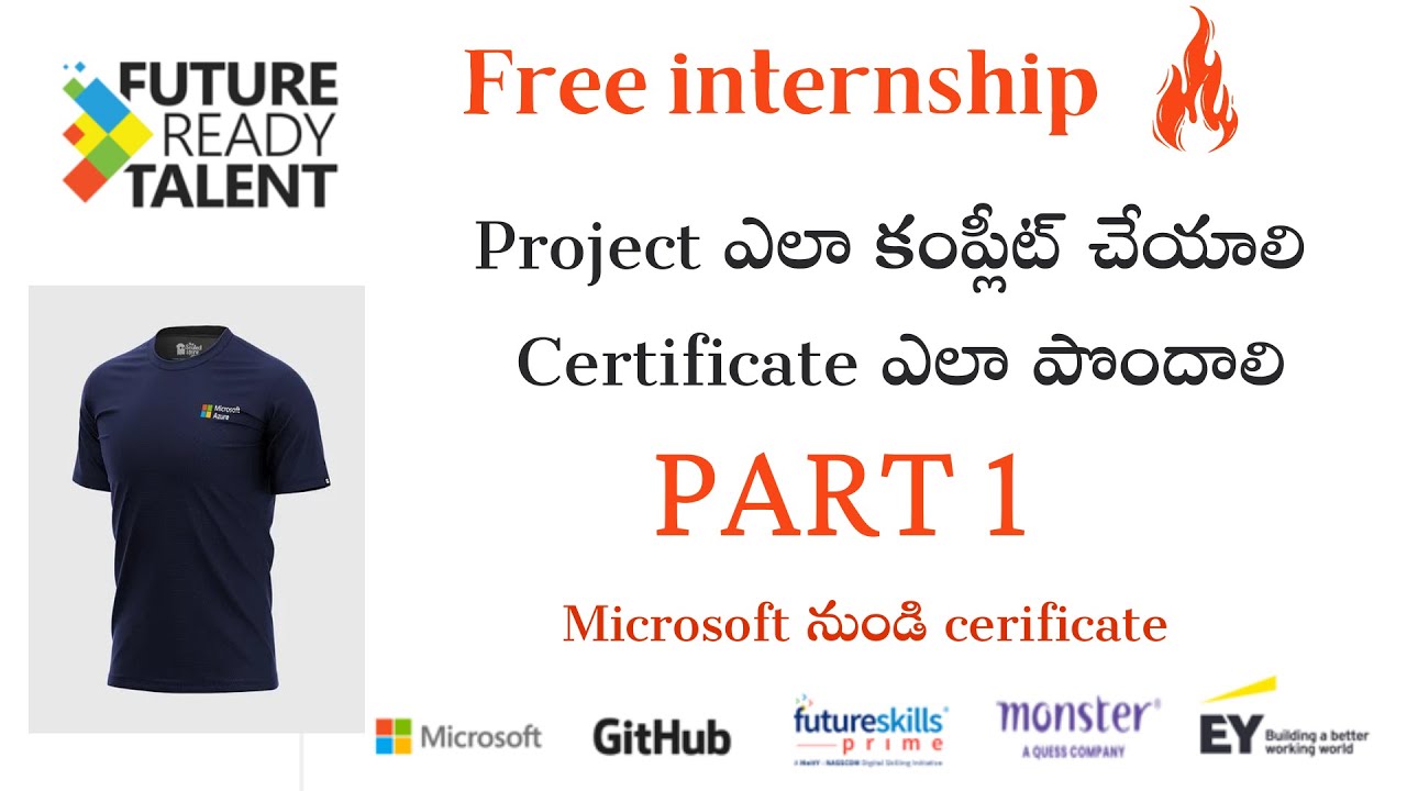 how to complete future ready talent internship project with Azure and Github | Easy method | Part 1