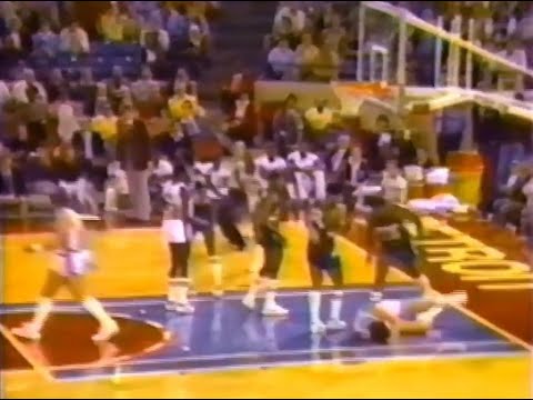 Bob Lanier Breaks Bill Laimbeer's Nose with a Mean Left Hook