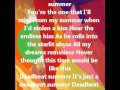 DEADBEAT SUMMER LYRICS-NEON INDIAN ...