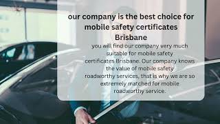 The best company to use for mobile safety certificates Brisbane is ours