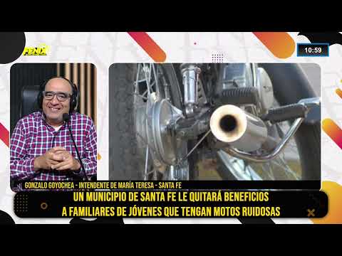 Un Municipio de Santa Fe le quitará beneficios a familiares de jóvenes que tengan motos ruidosas