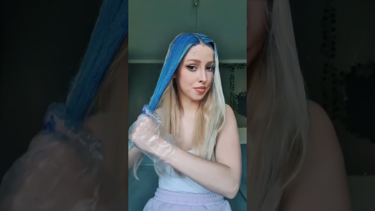 OMG 😱 it's real blue hair dye !!!😱💙 result in 24 h