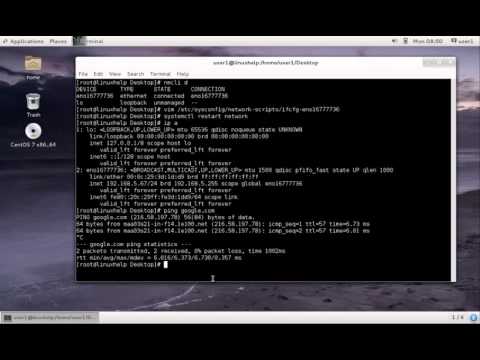 How to configure network on CentOS 7 | LinuxHelp Tutorials