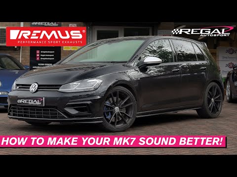 MK7 GOLF R REMUS RESONATED EXHAUST [INCREDIBLE SOUND, NO DRONE]