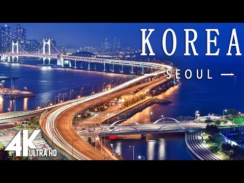 FLYING OVER KOREA 4K UHD   Relaxing Music Along With Beautiful Nature Videos   4K Video Ultra HD