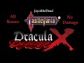 Castlevania Dracula X All Bosses No Damage