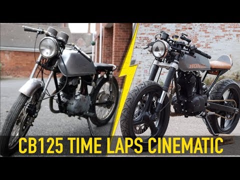My Honda CB125 Cafe Racer Build - TIME LAPSE CINEMATIC