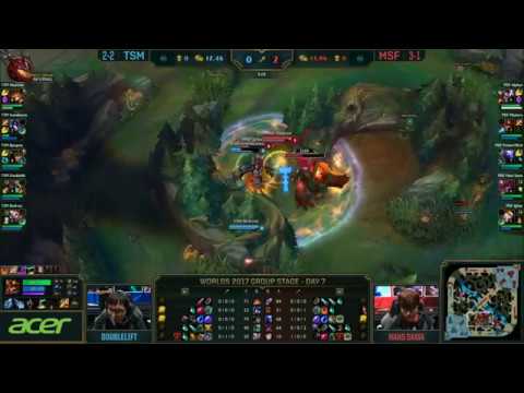 Misfits Hans Sama 200IQ play | MSF vs TSM highlights | 2017 World Championship Group Stage Day 7