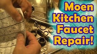 Easy Moen Leaking Kitchen Faucet Repair!