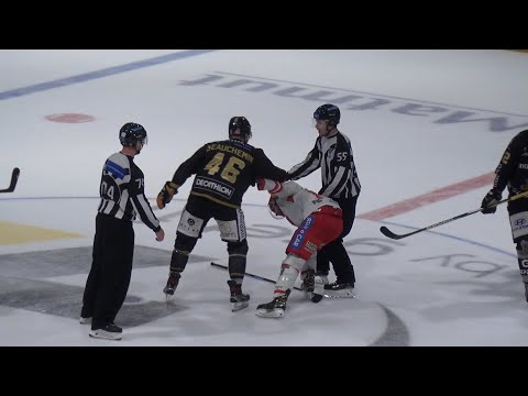 Hockey Fight : François Beauchemin #46, Rouen - Grenoble