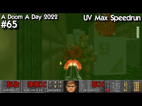 Doom 2 "One Humanity" (John Romero) UV Max Speedrun 3:26 100% Kills / 100% Secrets