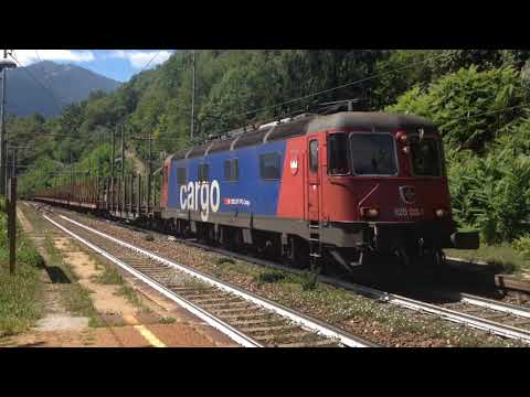 Treni in transito a PREGLIA il 28-7-2017