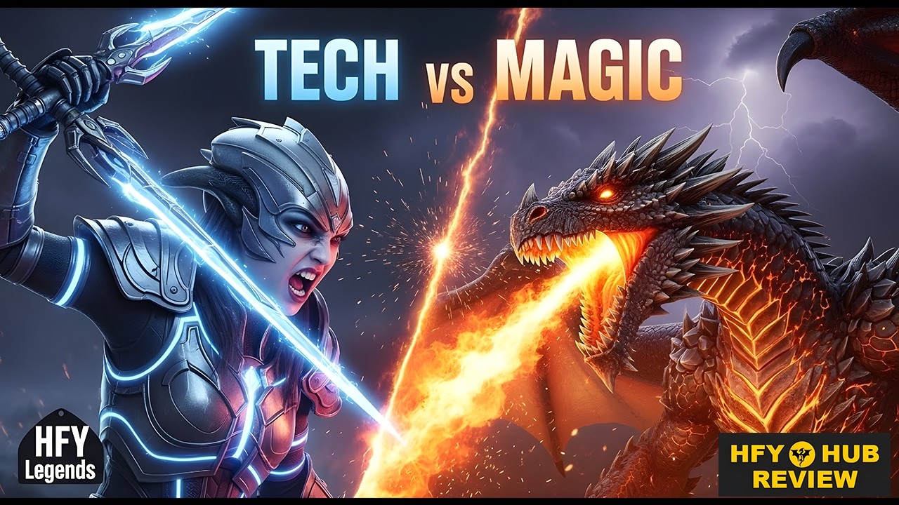 Alien Girl vs Dragon – Who Wins? Tech vs Magic