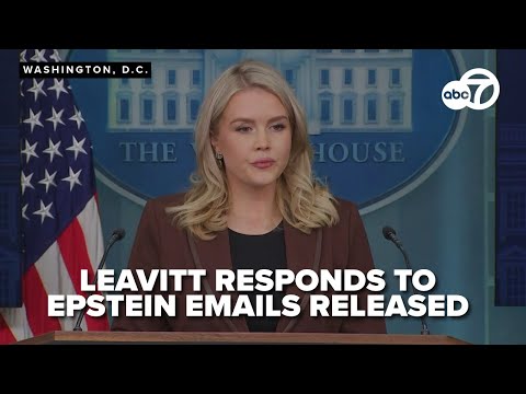 Press Secretary Karoline Leavitt's full comments on Jeffrey Epstein email release