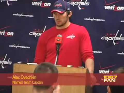 Alex Ovechkin Talks About Being Named Captain (01/05/10)