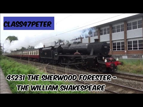 45231 'The Sherwood Forester' Hauling The William Shakespeare Through Portobello