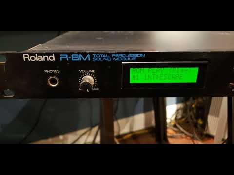 Roland R-8M Total Percussion Sound Module 1980s - Black image 6
