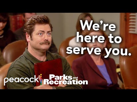 Ron Swanson actually doing government work for 10 minutes straight | Parks and Recreation