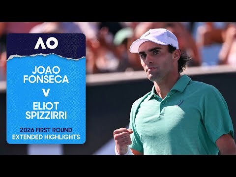 Joao Fonseca v Eliot Spizzirri Extended Highlights | Australian Open 2026 First Round