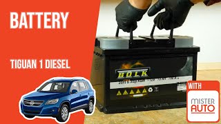 Youtube thumbnail of video "How to replace the car battery Tiguan 1 2.0 TDI 🔋"