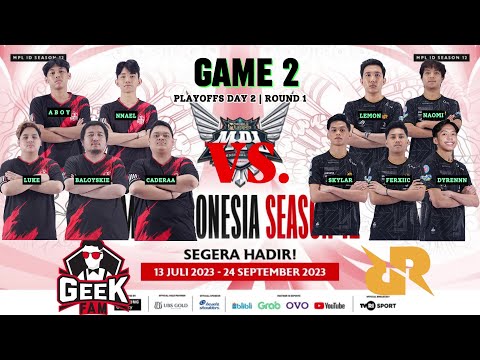 RRQ vs. GEEK FAM | GAME 2 | MPL ID S12 | Playoffs Day 2 | English #mplids12