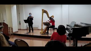 Donizetti Sonata for Harp and Violin - Larghetto - Cold Spring Library