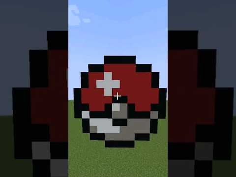 Minecraft Build: Pokémon Pokeball 😱 || #shorts