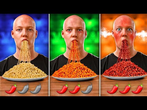 Spicy vs Hotter vs Hottest Instant Noodles from VANZAI