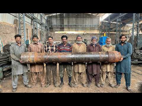 How we Made Huge Industrial Shaft for Steel Mill Gearbox with Old Technology!