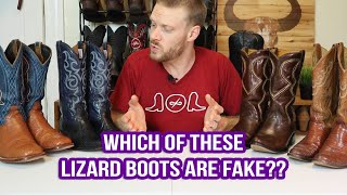 How to Tell the Difference Between Real Lizard Cowboy Boots and Prints