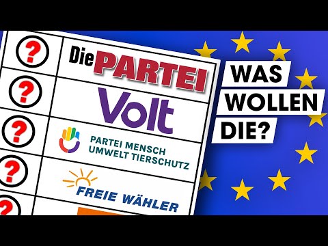 Video Thumbnail: EU-Wahl 2024: Wahlprogramme der KLEINPARTEIEN erklärt!