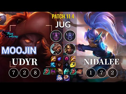RNW Moojin Udyr vs Nidalee Jungle - KR Patch 11.4