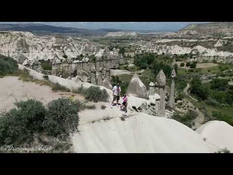 Kapadokya Aşıklar Tepesi Drone Görüntüsü